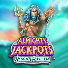 Almighty Jackpots – Realm of Poseidon logo by Novomatic Spinit Casino