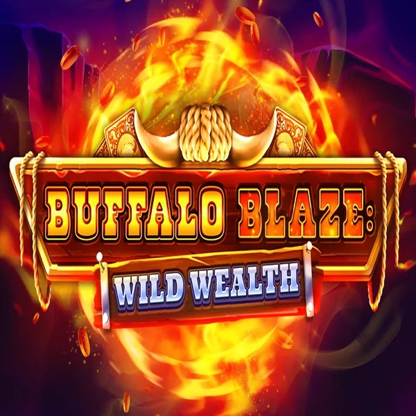 Buffalo Blaze Wild Wealth slot logo by OctoPlay at Spinit Casino