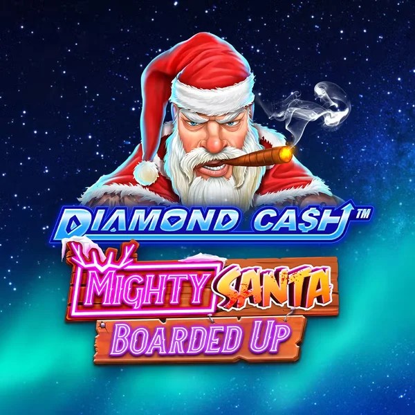 Diamond Cash Mighty Santa Boarded Up logo by Greentube Spinit Casino