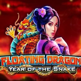 Floating Dragon Year of the Snake online game logo by Pragmatic Play on spinitcasinoo.com
