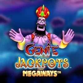 Genie Jackpots Megaways slot logo by Blueprint Gaming at Spinit Casino