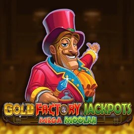 Enjoy Gold Factory Jackpots Mega Moolah by Aurum Signature Studios – logo hosted on spinitcasinoo.com
