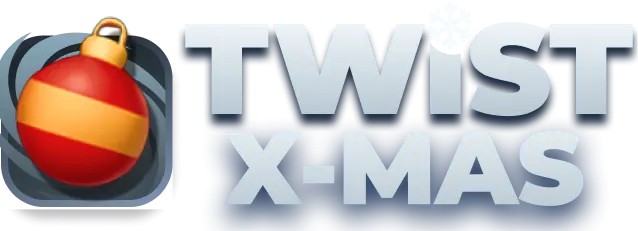 Twist X-mas logo by InOut Spinit Casino