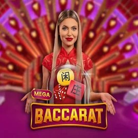 Mega Baccarat slot visual from Pragmatic Play available on spinitcasinoo.com