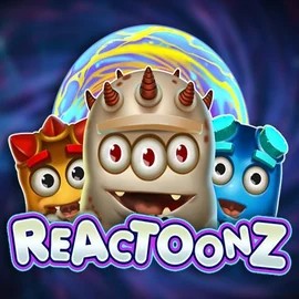 Reactoonz slot logo by Play'n GO at Spinit Casino