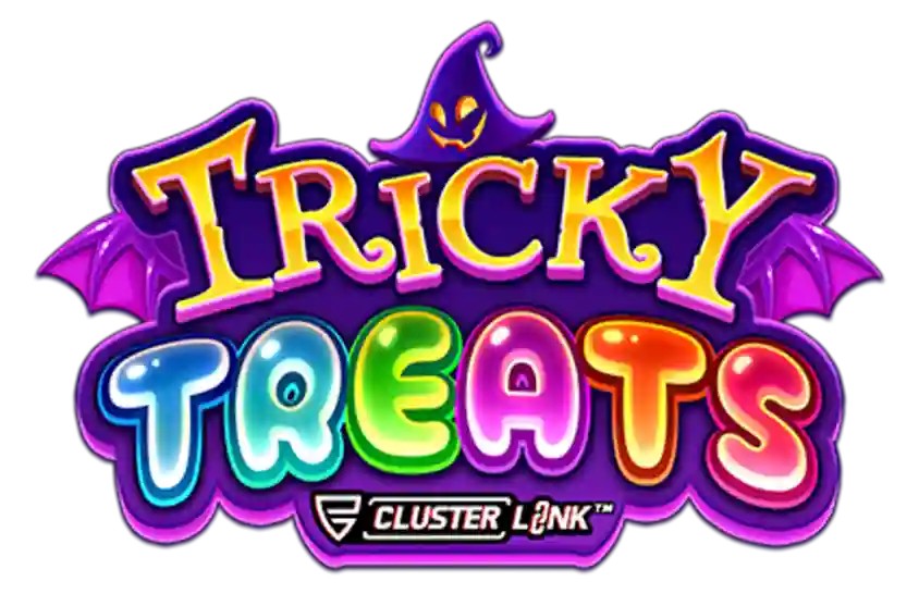 Tricky Treats slot logo by Push Gaming at Spinit Casino