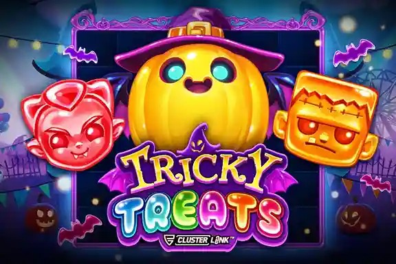 Tricky Treats logo by Push Gaming at Spinit Casino